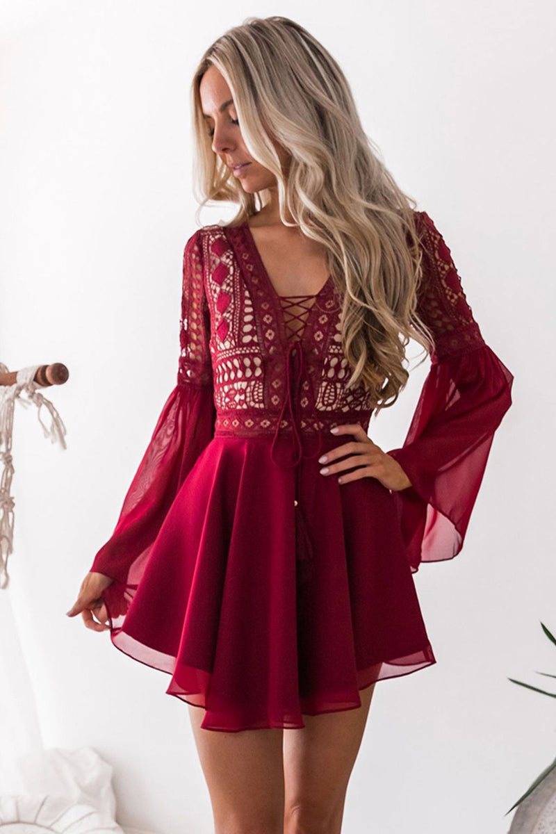 Alyse Dress | Wine