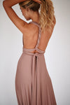 The Perfect Date Multiway Maxi Dress (Mocha)