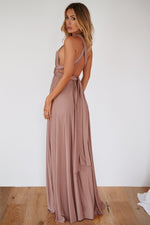 The Perfect Date Multiway Maxi Dress (Mocha)