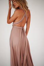 The Perfect Date Multiway Maxi Dress (Mocha)