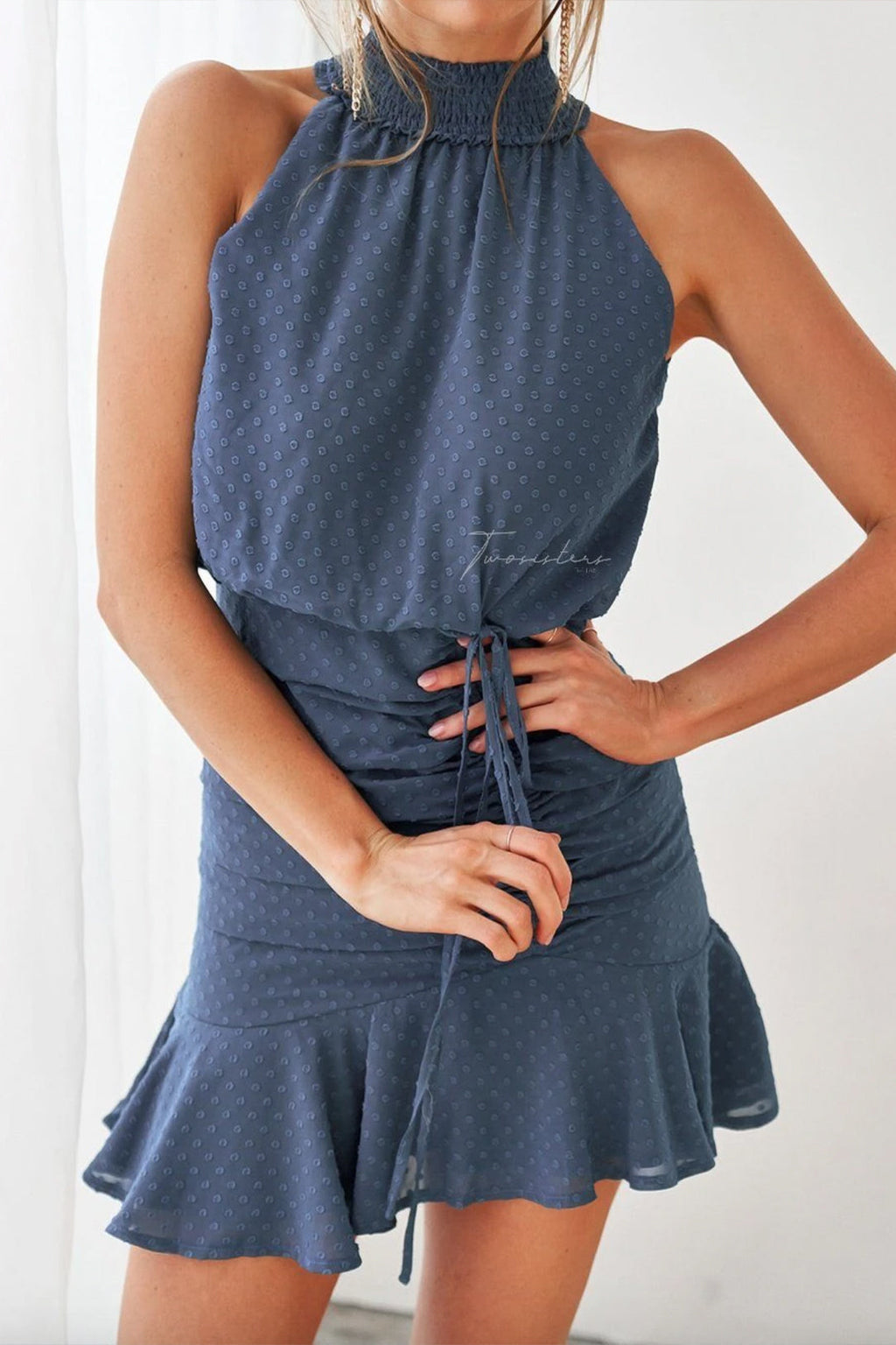 Pip Dress (Steel Blue)