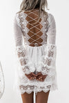 Romania Dress | White