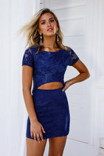 Shay Lace Dress (Navy) - BEST SELLING