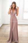 The Perfect Date Multiway Maxi Dress (Mocha)