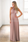 The Perfect Date Multiway Maxi Dress (Mocha)