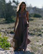 The Perfect Date Multiway Maxi Dress (Mocha)