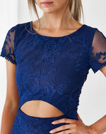 Shay Lace Dress (Navy) - BEST SELLING